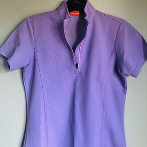Lafuma ladies’ gold shirt purple size small
